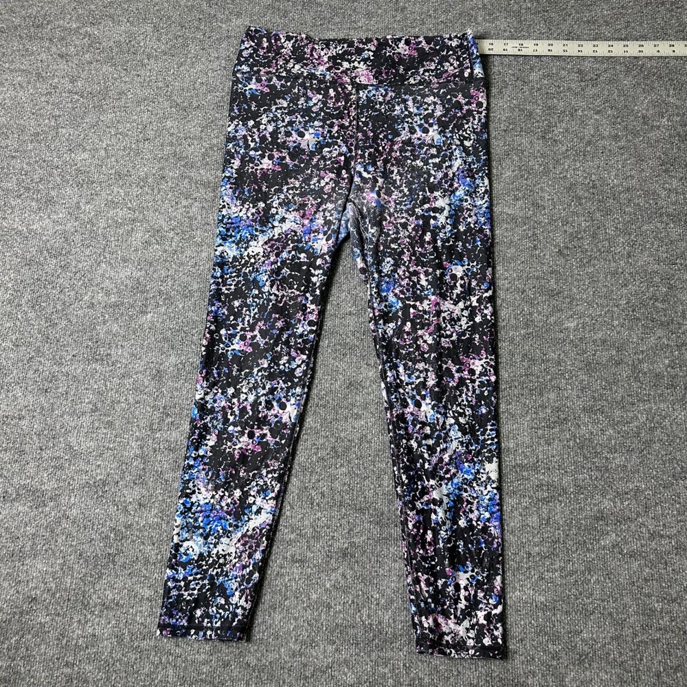 Fabletics Leggings Womens Size XXL Purple Blue Abstract Print High Waist